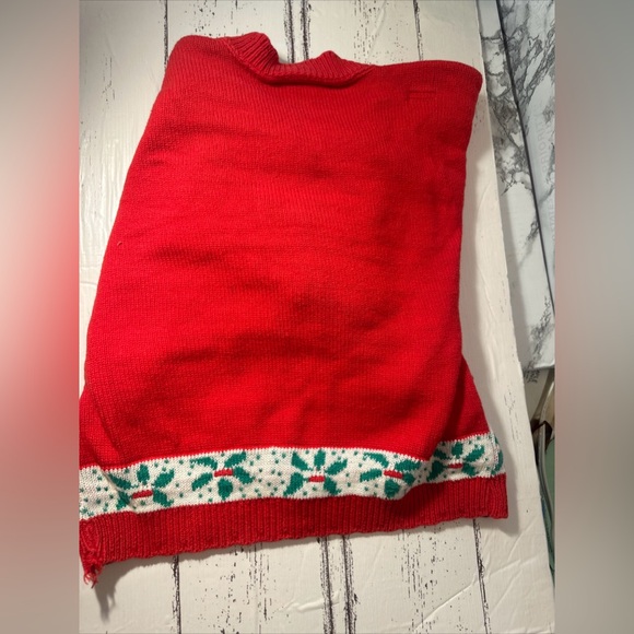 Girls Christmas sweater Plum Ave USA made 1995 EUC - Picture 12 of 12